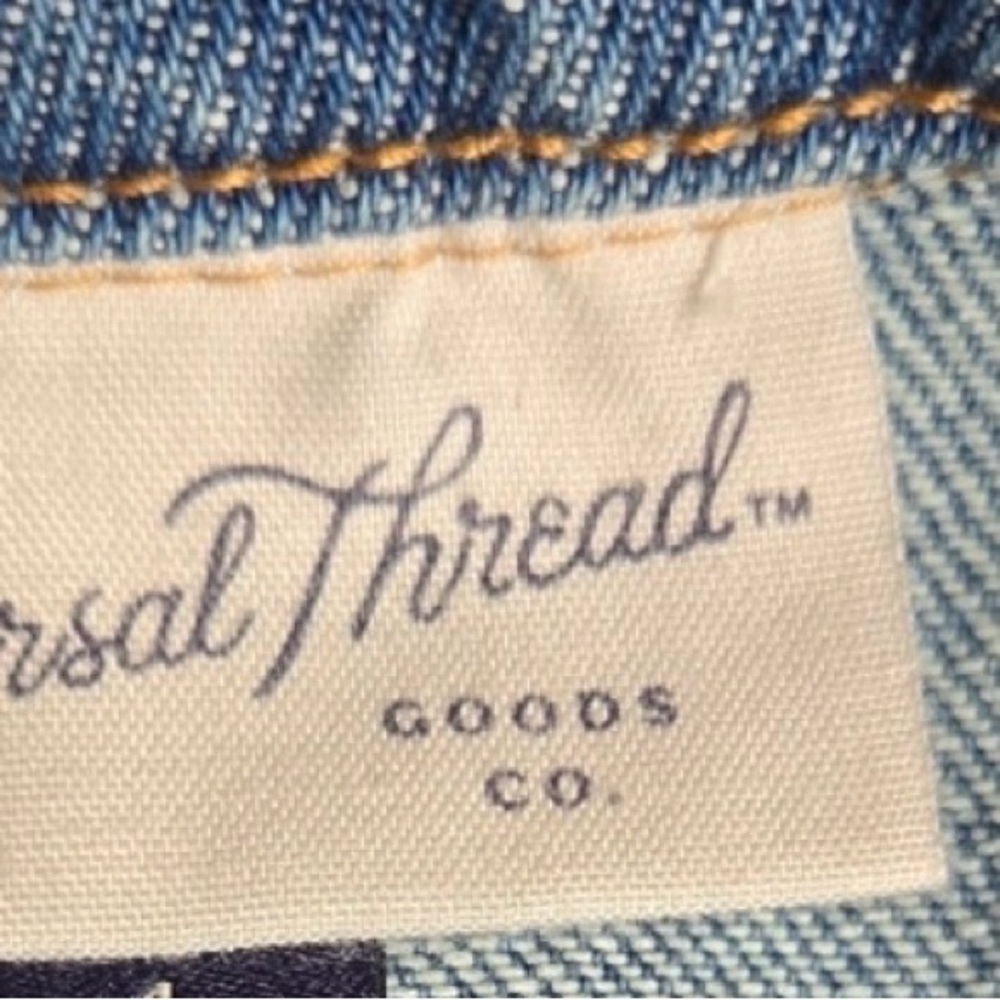 Universal Thread Denim Sleeveless Button-Front Mi… - image 4